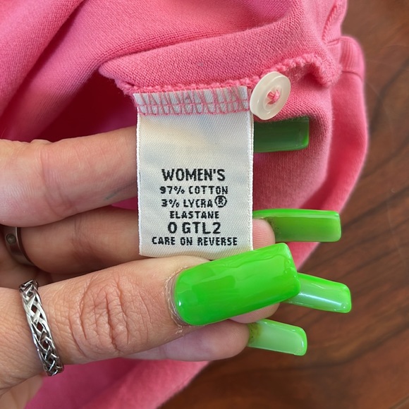 L.L. Bean Pink Half Button Down Sleeveless Shirt Top - Picture 8 of 10